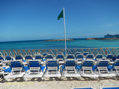 beach chairs Great Stirrup Cay