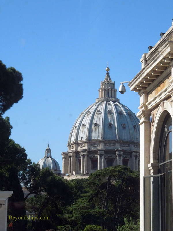 The dome of St. Peter's in Vatican City