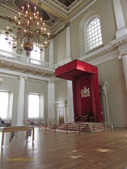 Throne at the Banqueting House, London