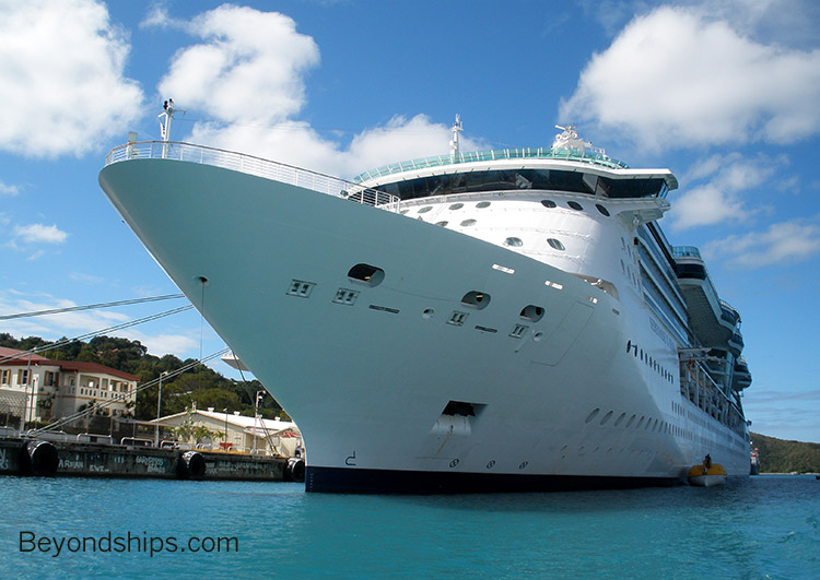 Serenade of the Seas cruise ship in St. Thomas