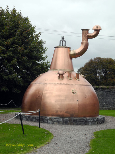 A former still on display at the Jameson distillery near Cork Ireland. 