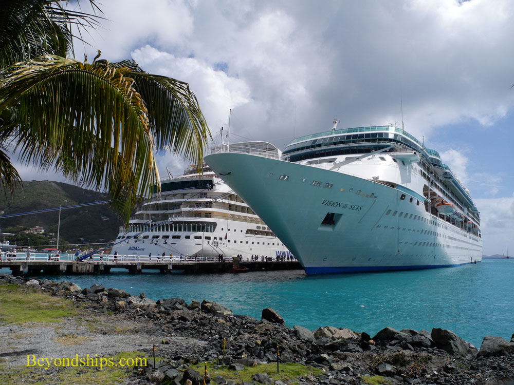 Cruise ship Vision of the Seas in Tortola, British Virgin Islands