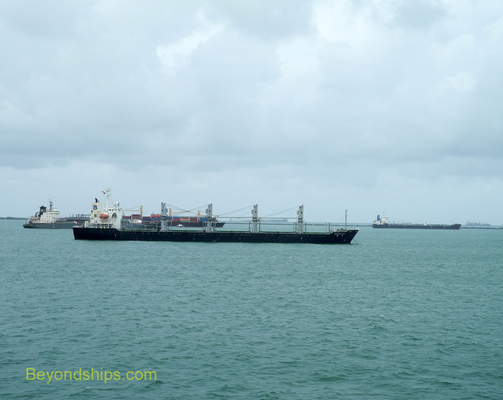 Ships in Limon Bay, Panama