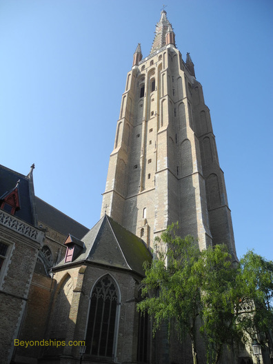 The spire of the Chuch of Our Lady, Bruges