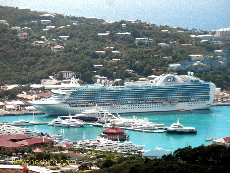 Ruby Princess cruise ship in St. Thomas