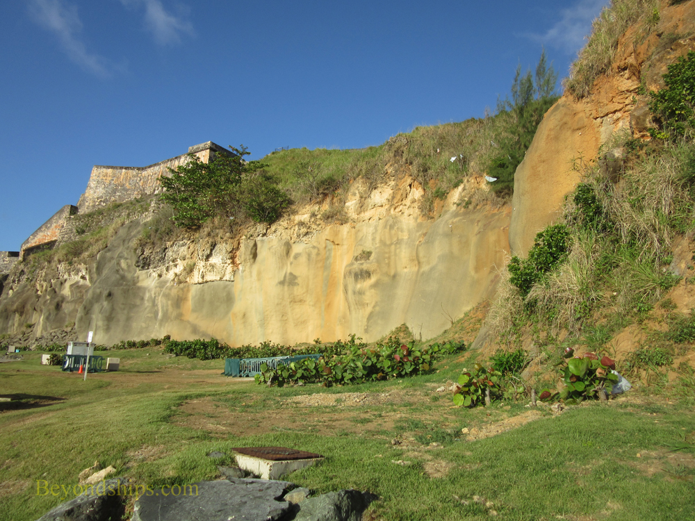 Cliff, Paseo del Morro, San Juan, Puerto Rico