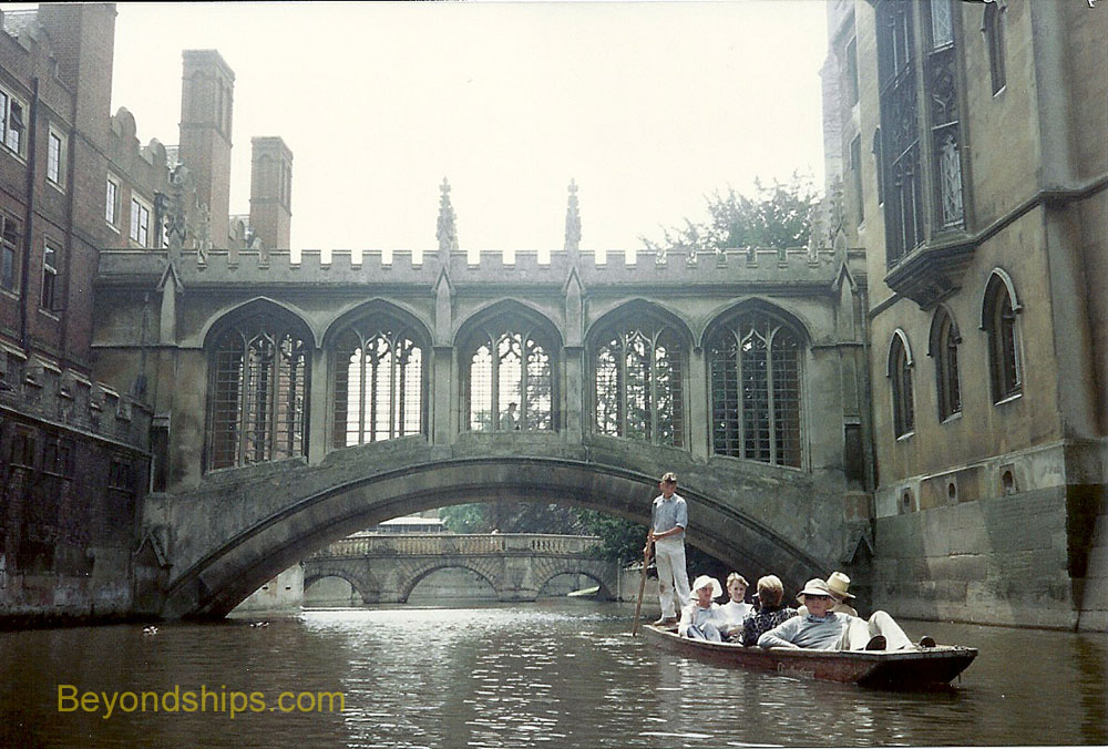 Punting by the Bridge of Sighs, River Cam, Cambridge