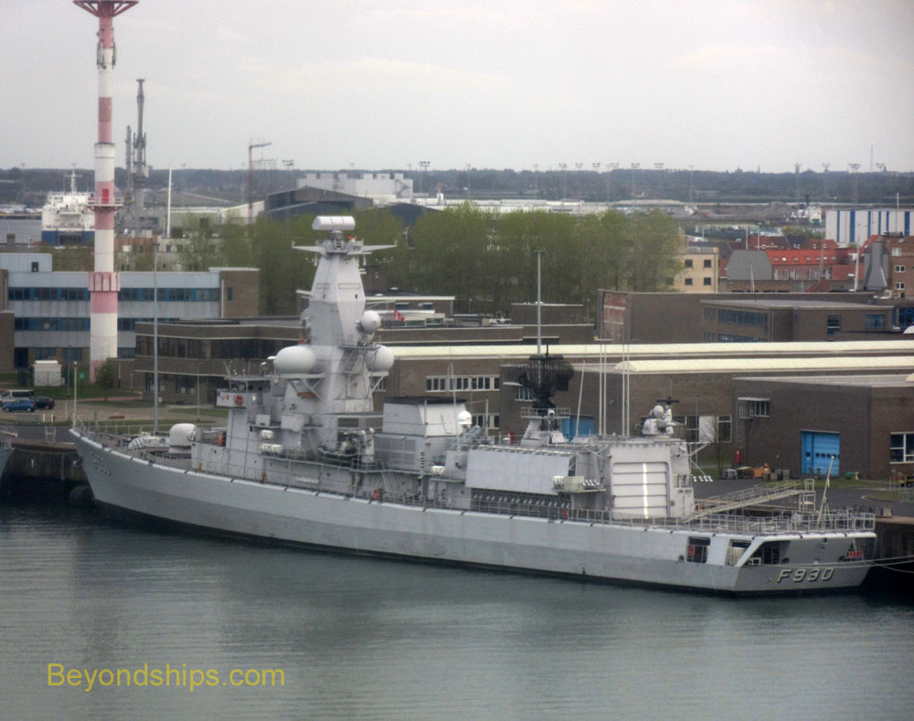 A Belgium Navy ship in  Zeebrugge, Belgium