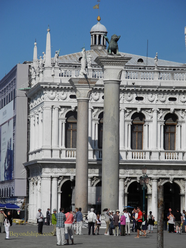 St Marks columns Venice