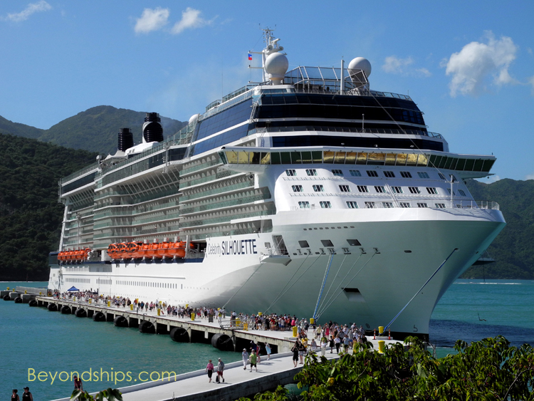 Cruise ship Celebrity Silhouette at Royal Caribbean's Labadee