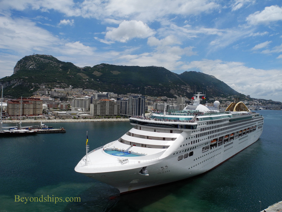 Cruise ship Oceana in Gibraltar