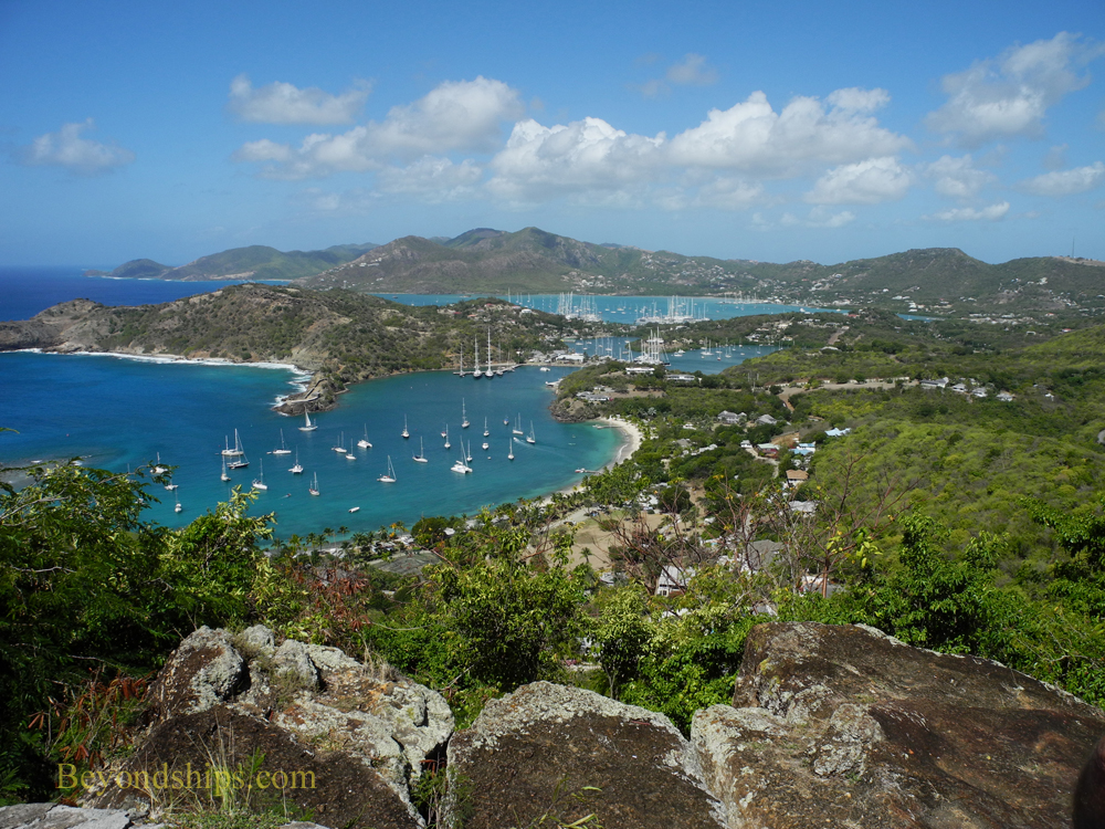 Picture View of English Harbour from Shirley Heights Antigua