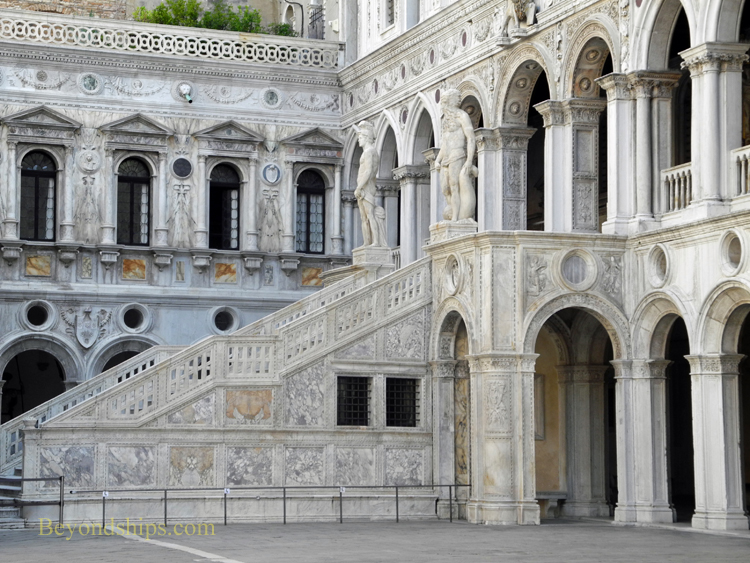Picture cruise destination Venice Italy Doges stairs