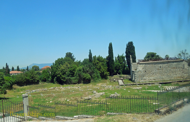 Ancient ruins Corfu Greece