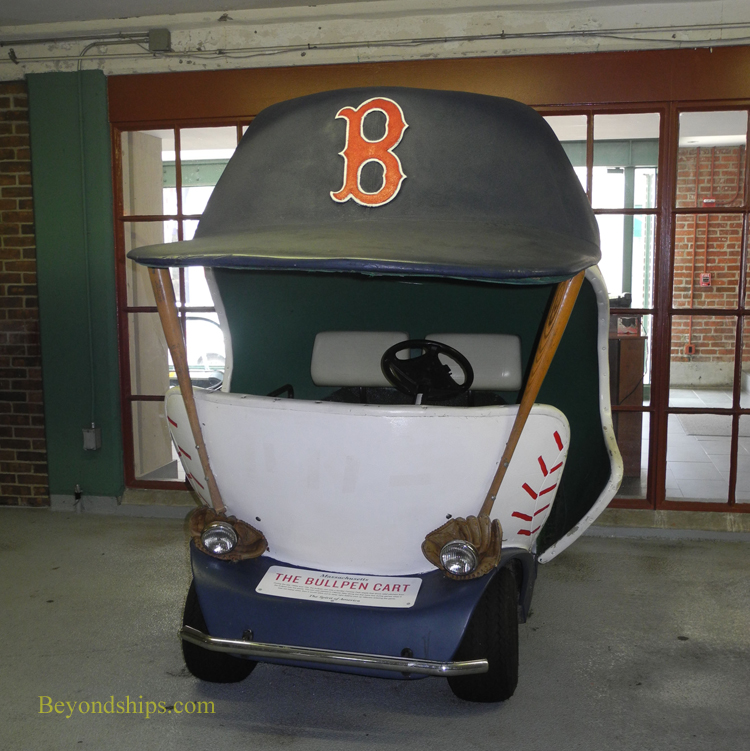 Relief pitcher golf cart Fenway Park Boston
