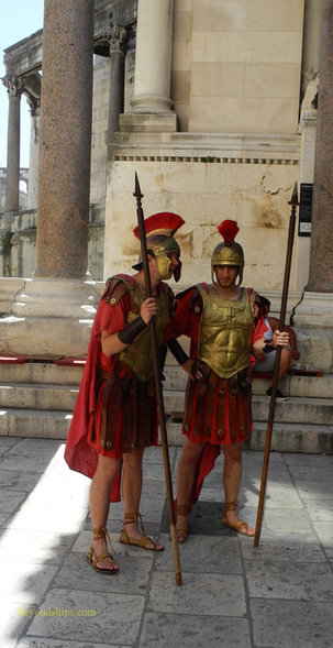 Picture Roman soldiers Split Croatia