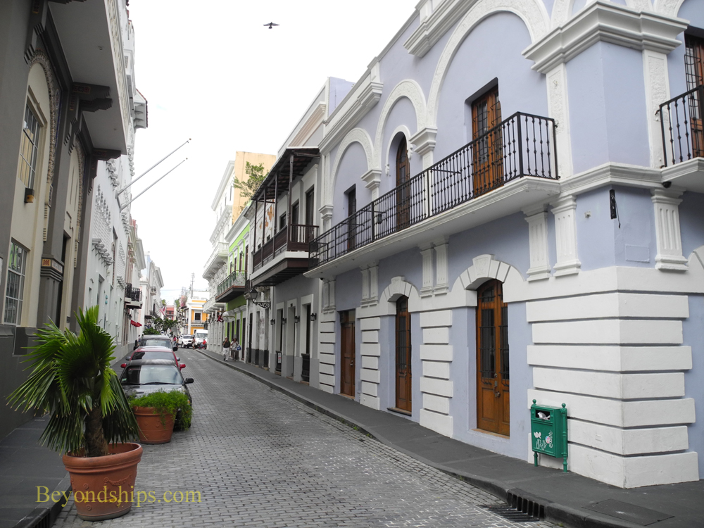 Picture Cristo street, Old San Juan, cruise destination