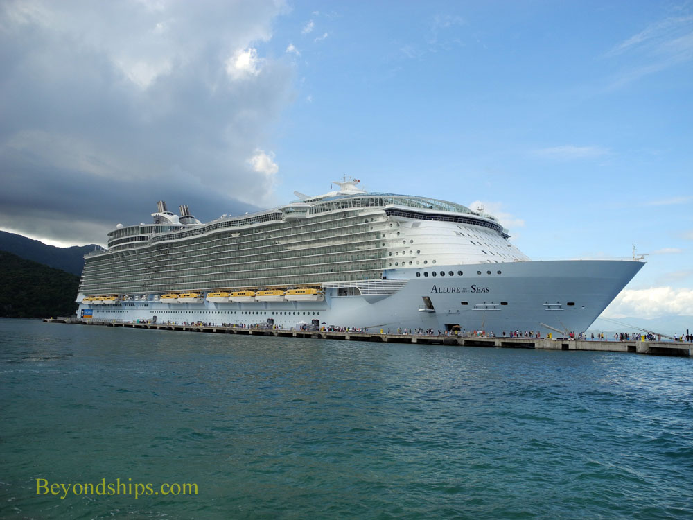 Allure of the Seas cruise ship at Royal Caribbean's Labadee