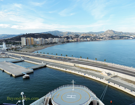 Picture the causeway in Malaga, Spain's cruise port