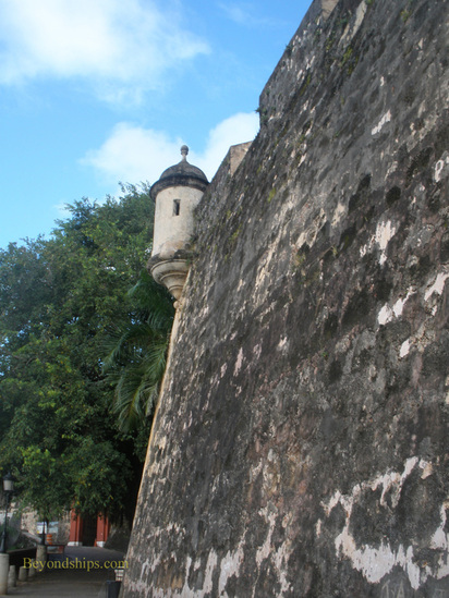 Picture city wall San Juan Puerto Rico
