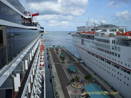cruise ship pier Nassau Bahamas