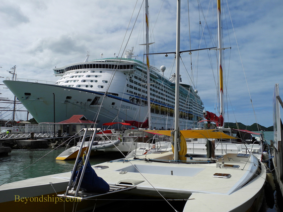 Cruise ship Explorer of the Seas in Antigua