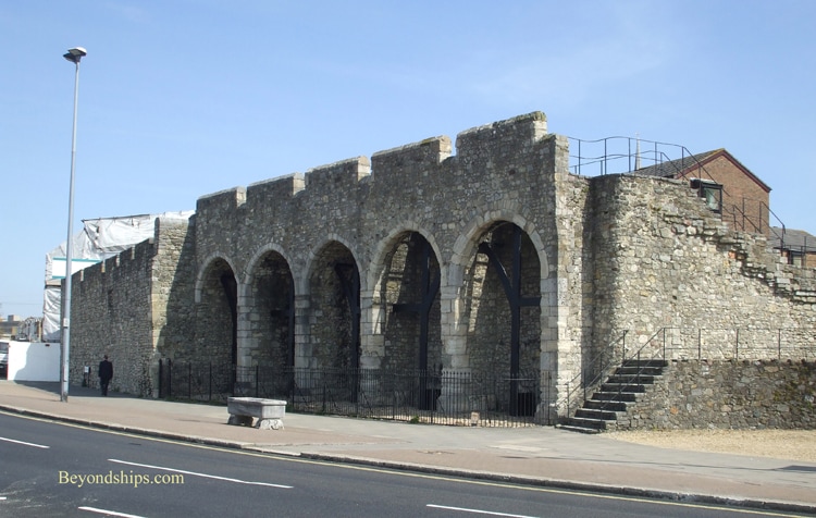 City walls,  Southampton, England