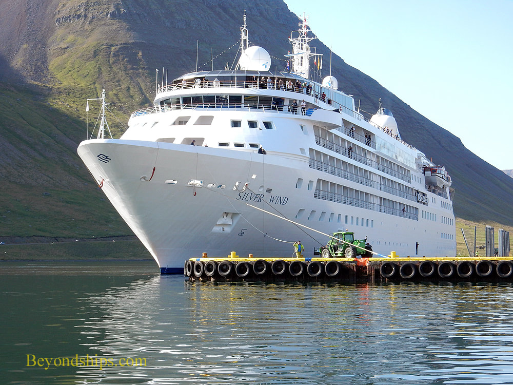 Cruise ship Silver Wind in Isafjordur, Iceland