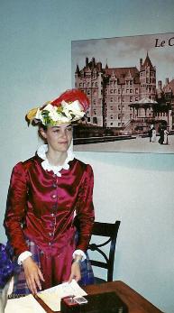 Costumed guide at the Chateau Frontenac, Quebec City