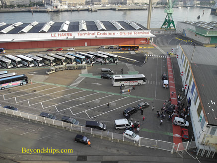 The cruise terminal in Le Harve, France
