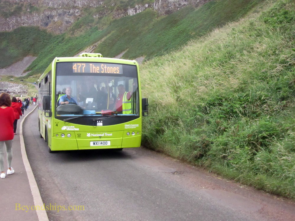 Shuttle bus at Giant's Causeway, Ireland
