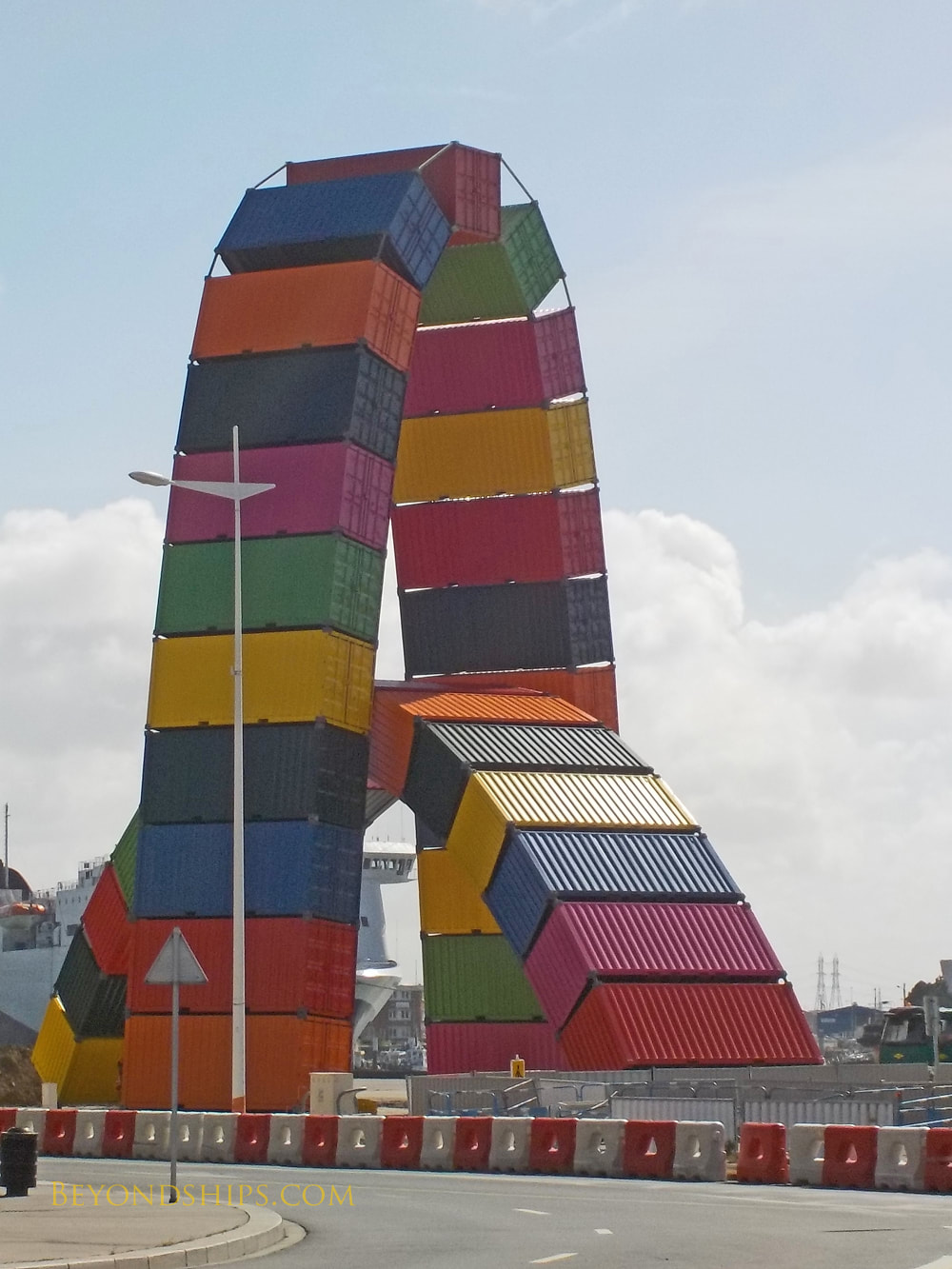 Container sculpture, Le Havre, France