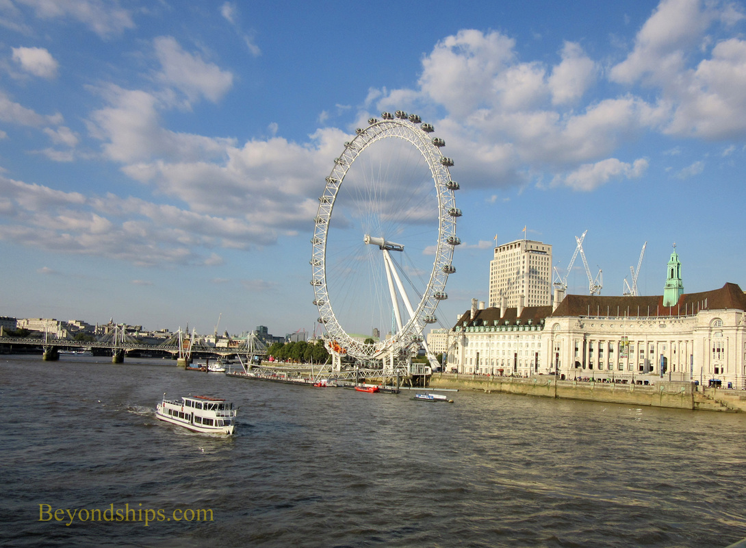 The Thames and London Eye, London