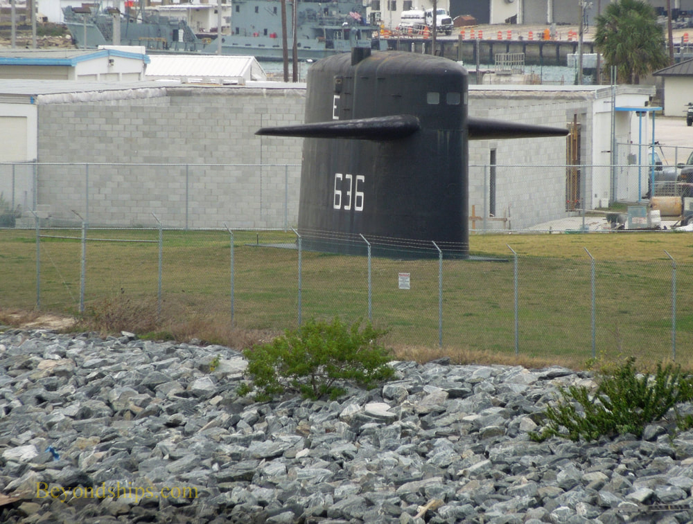 Sail from nuclear submarine UsS Nathaniel Greene (SSBN 636) at Port Canaveral 