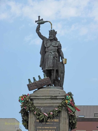 Statue of Pelagius, Gijon, Spain