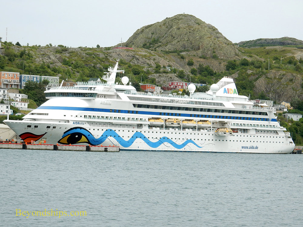 Cruise ship AIDA vita in St. John's Newfoundland