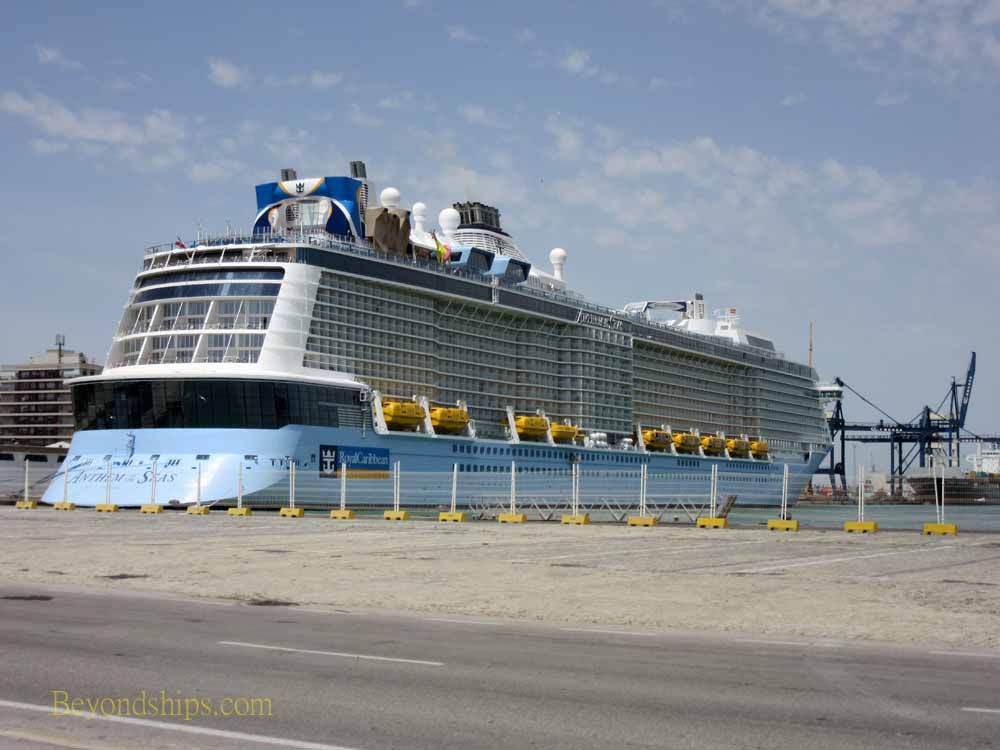 Anthem of the Seas at Cadiz cruise terminal