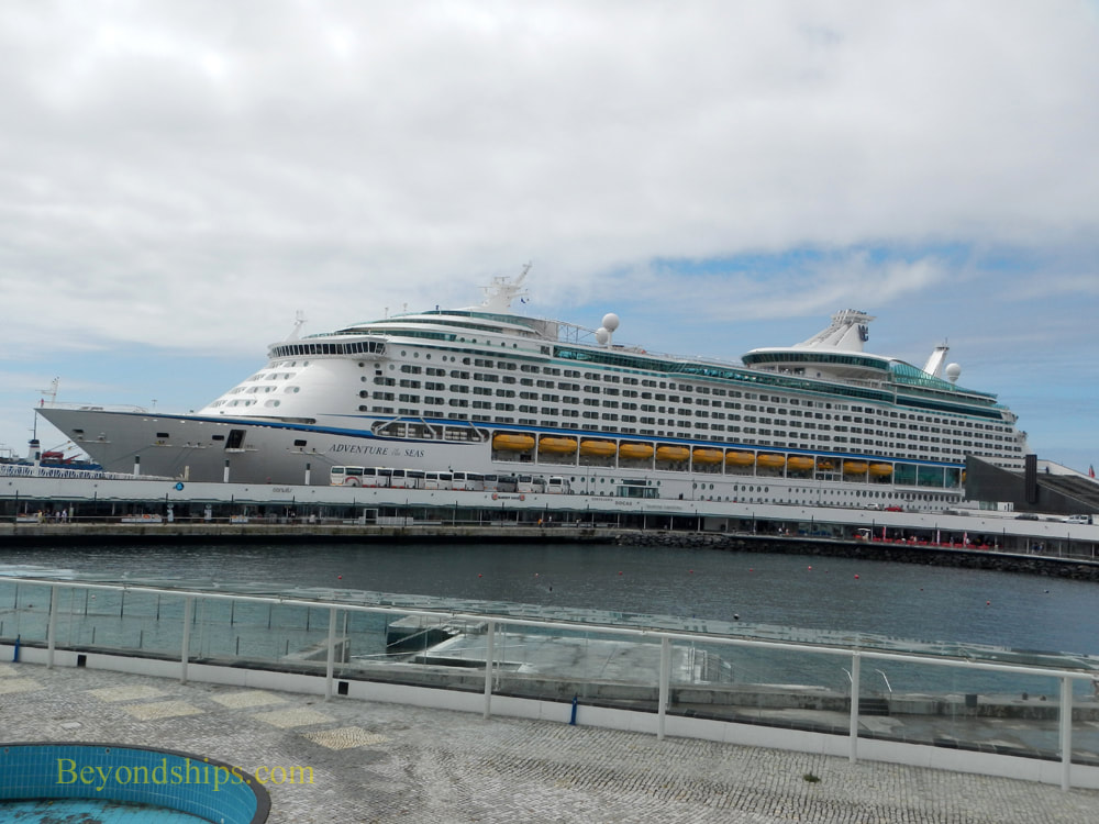 Adventure of the Seas cruise ship in the Azores.