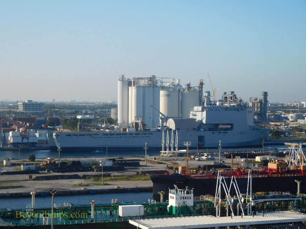 Navy ship in Port Everglades