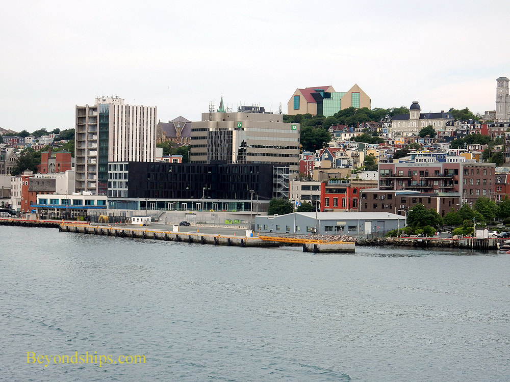 Cruise ship piers in St. John's Newfoundland
