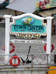 The Town Center cruise port at Coxen Hole, Roatan