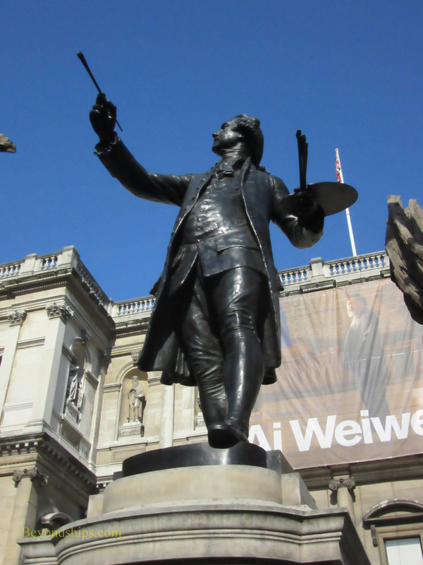 Statue of Sir Joshua Reynolds, Royal Academy of the Arts, Burlington House, London