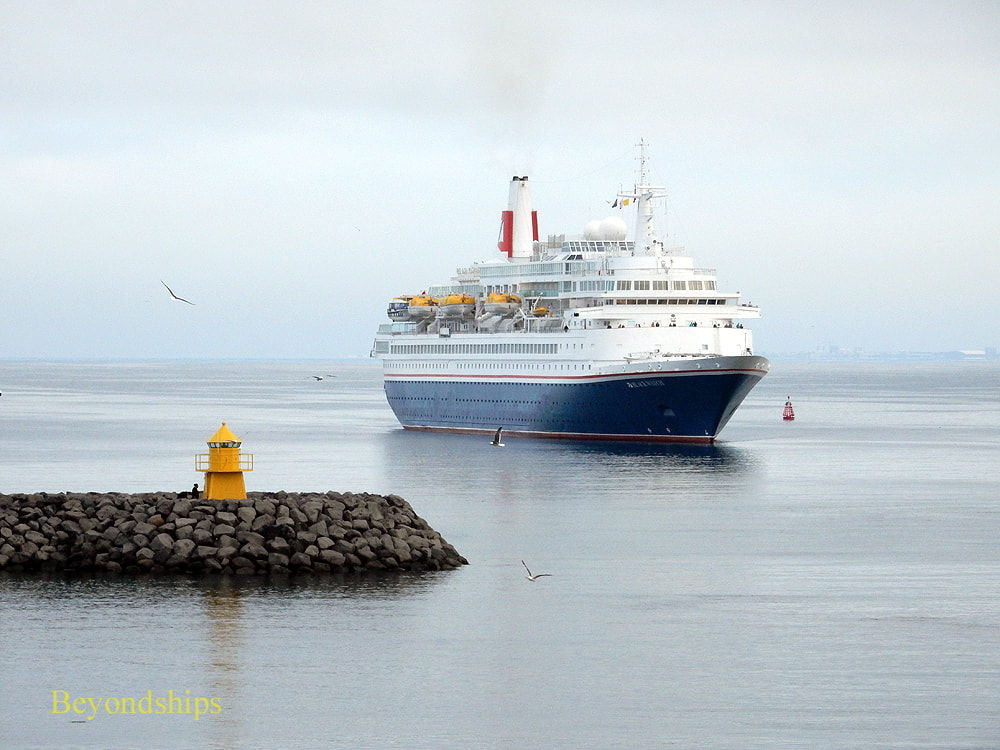 Cruise ship Black Watch at cruise port Reykjavik Iceland