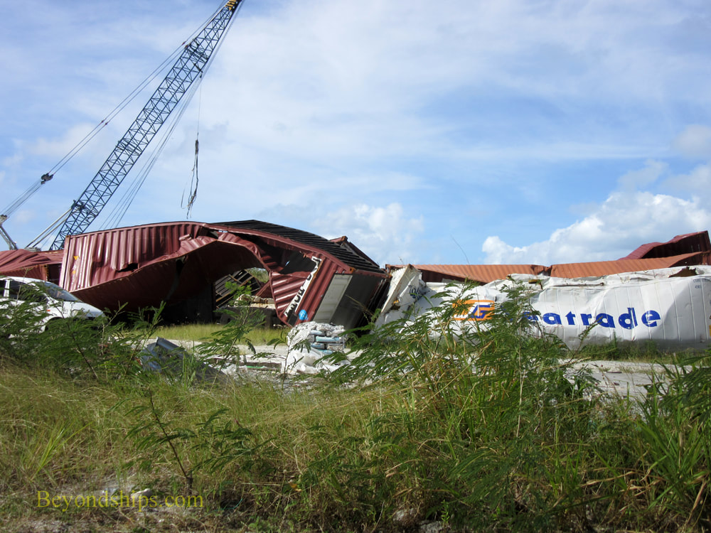 Hurricane damage in St. Maarten