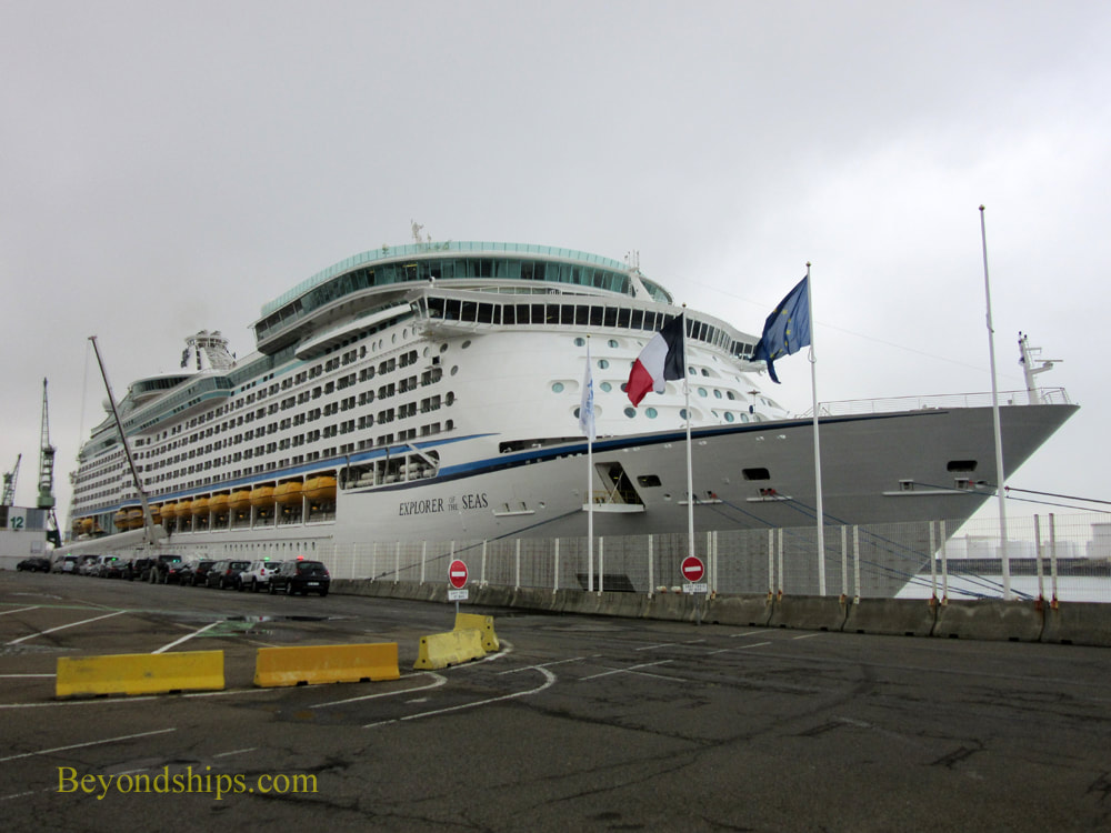 Navigator of the Seas cruise ship in Le Havre, France