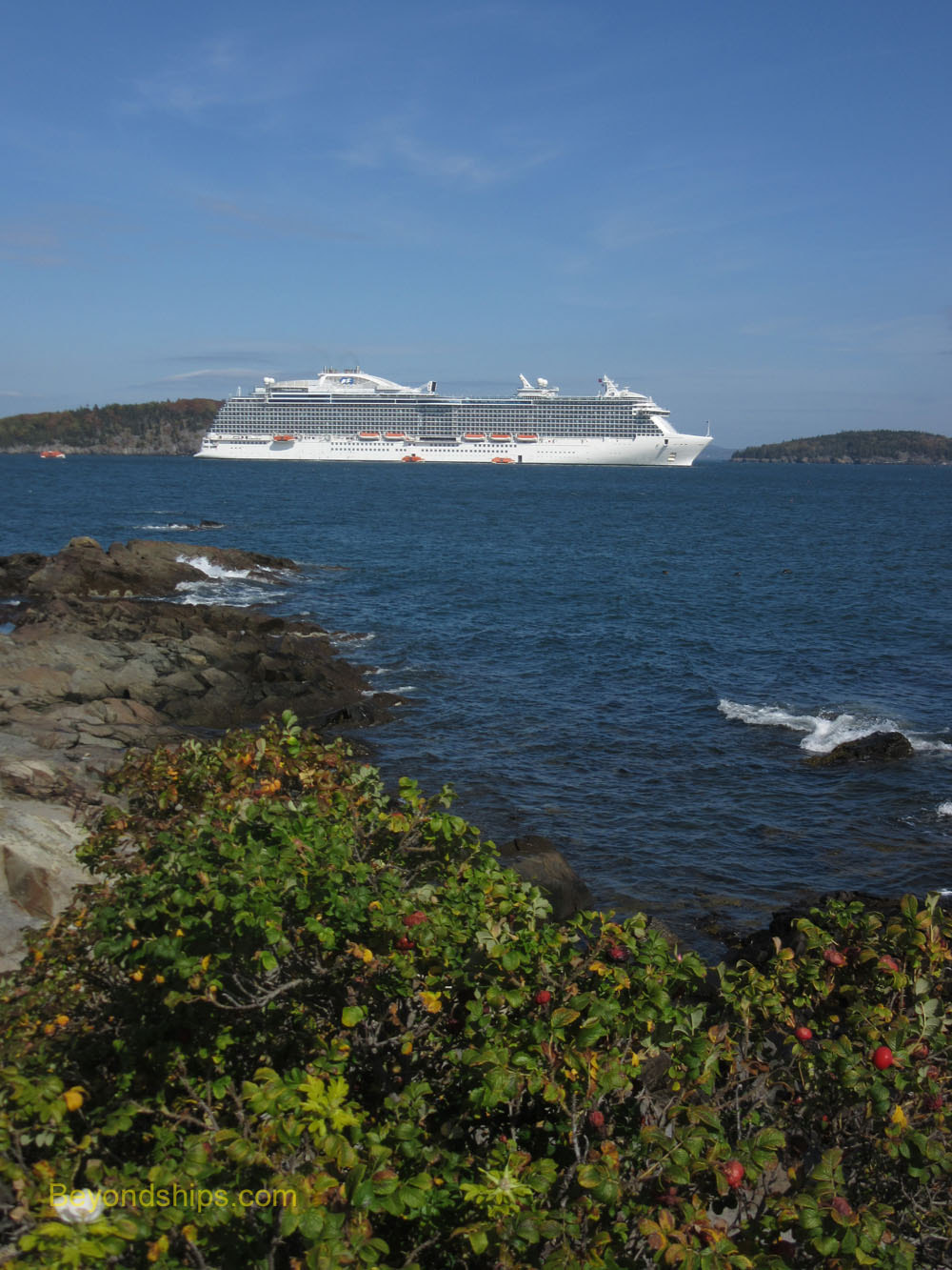 Cruise ship Royal Princess, Bar Harbor